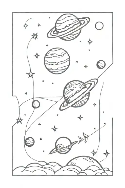 Space Theme Arm Sleeve