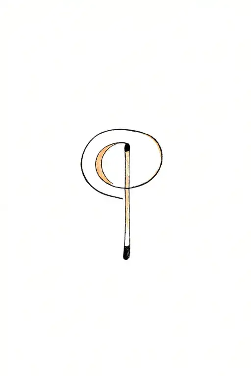 Matchstick That Looks Like A Semi Colon Incorporated