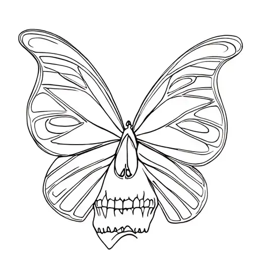 Houston Texas Butterfly Rainbow Skull