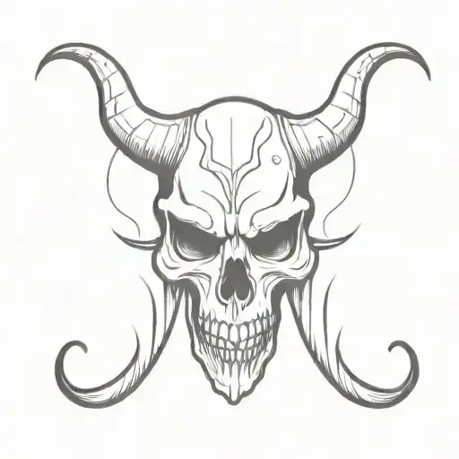 Devil Horn Skull