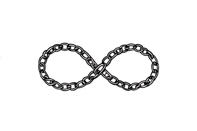 Chain Infinity Symbol Intertwined