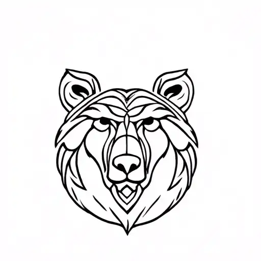Celtic Bear Head