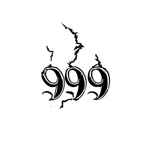 Numbers 999 In A Ribcage Ripped Open