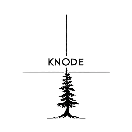 Last Name Knode With A Pine Tree Growing Through It Vertically