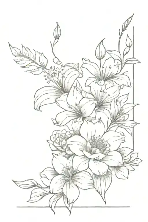 January And April Birth Flower Bouquet