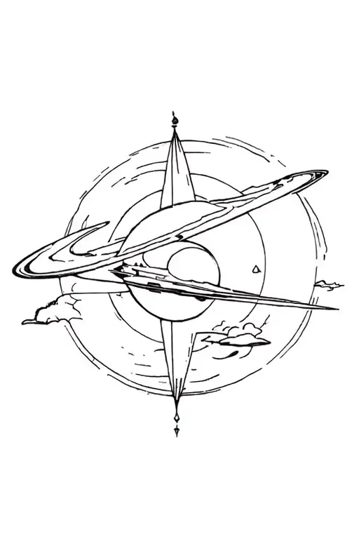 Disney Treasure Planet Looking Tattoo Design