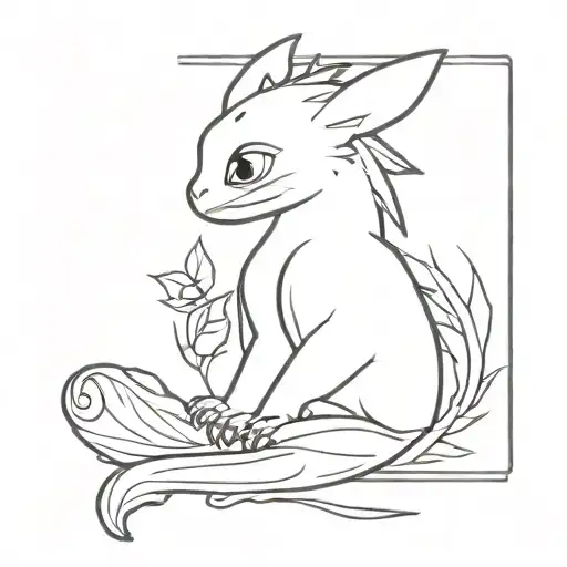 Toothless Silhouette From How To Train Your Dragon