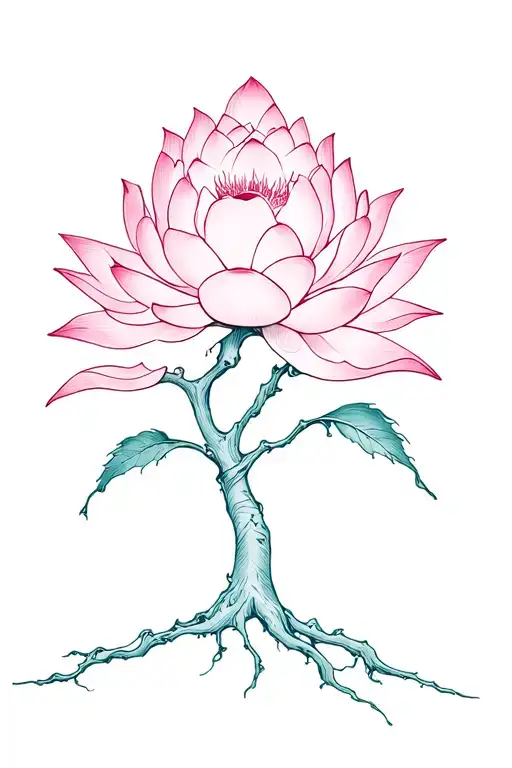 Poison Tree With Lotus Flower
