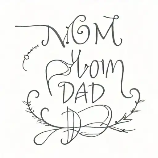 Mom Dad Written