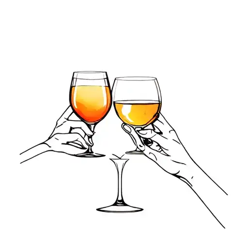 2 Alcohol Glass Holding In Der Handss
