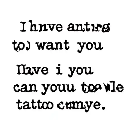 Anything You Want You Can Have