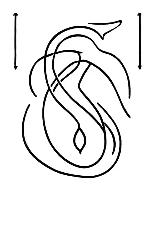 Aquarius Leo Zodiac Symbol Intertwined