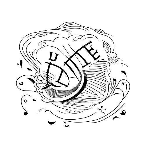 Guitar Strings Forming The Words 'Live And Die'