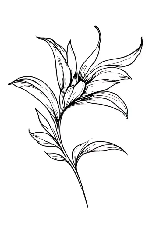 Plume And Tiare Flower