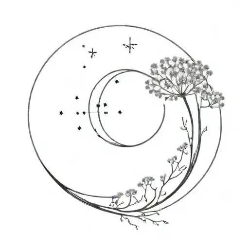 Half Moon With Dandelion Spread 5 Seeds