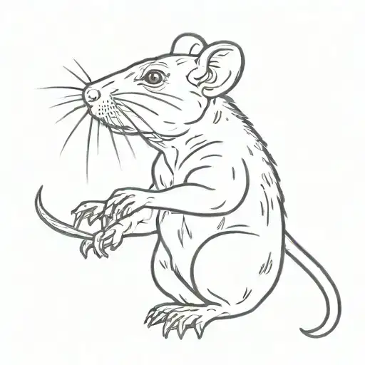 The Rat Shows The Middle Finger