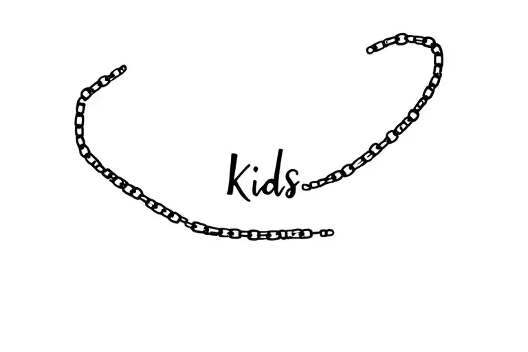 Chain Wrap Around With Word 'Kids'