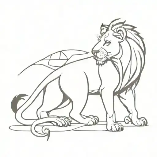 Lion And Scorpion Wrapped