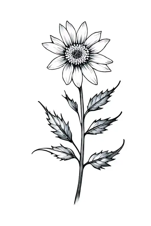 Edelweiss Flower With Stem