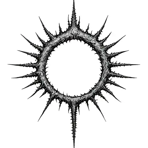 Azathoth Lovecraft Circle Of Spines Forming The Shape