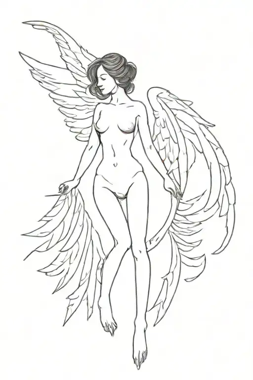 A Person In Big Wings