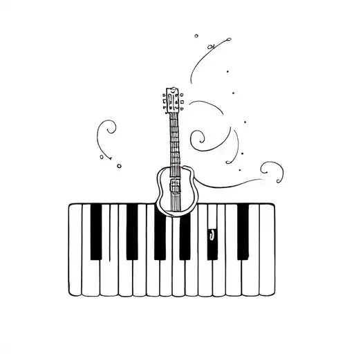 Guitar And Piano Keys