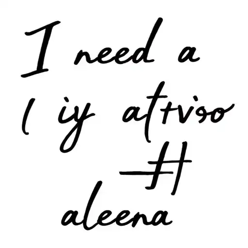 I Need A Tattoo Of Text Aleena In A Unique Language Or In A Unique Way