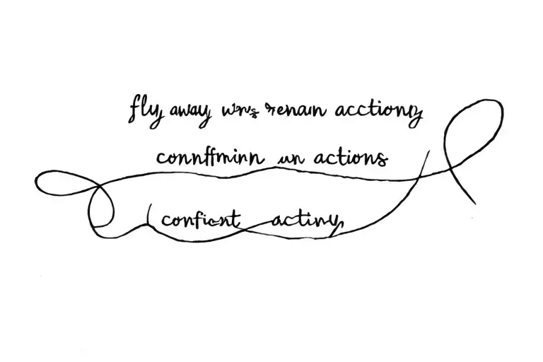 Words Fly Away Writings Remain Actions Confirm