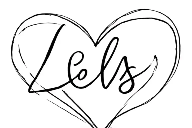 The Name Lells Inside Of A Heart Shape