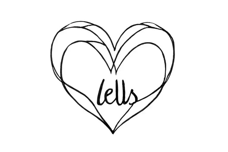 The Name Lells Turning Into A Heart Shape