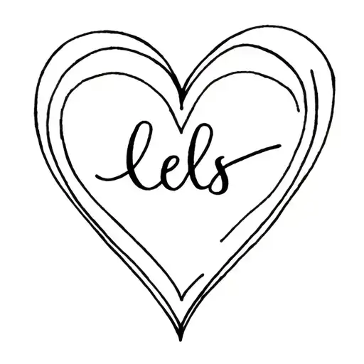 The Name Lells In The Center Of A Heart