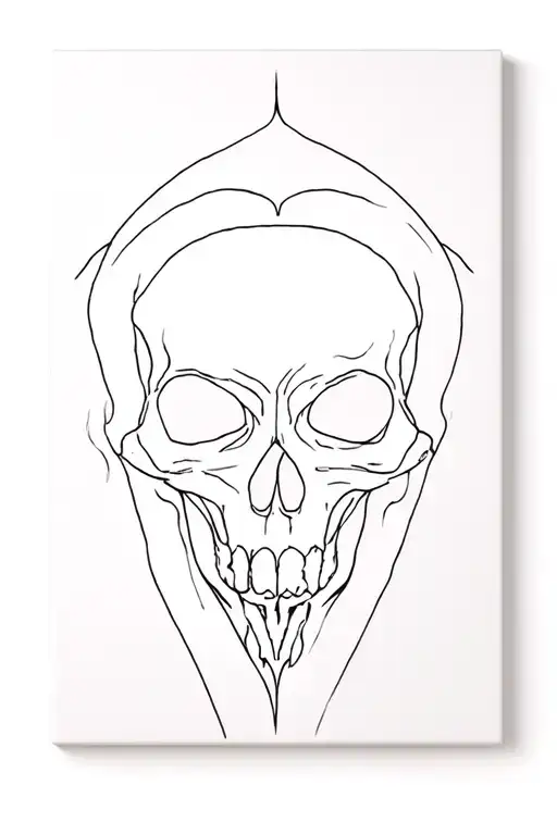 Raw Design On White Board Of Ricordati Della Morte
