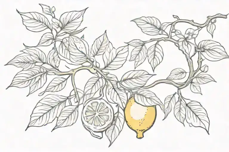 Lemon Vine With Key Hole