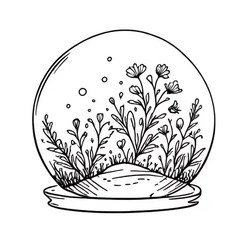 Wildflowersnowglobe