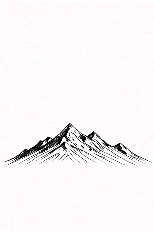 Mountain Landscape With A Hidden