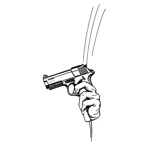 Hand Making A Gun Shape