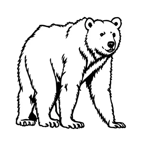 Standing Grizzly Bear