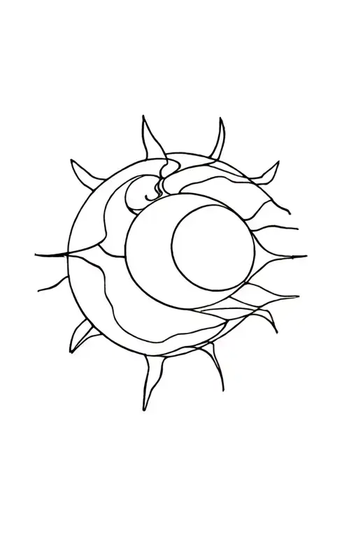 Sun Wrapped Around Moon