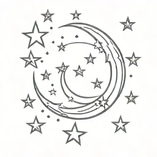 Moon And Stars
