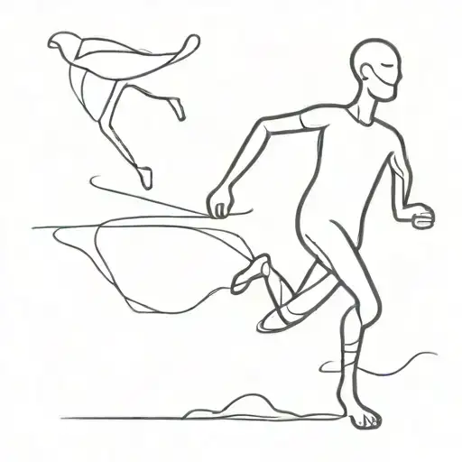Running Stick Man