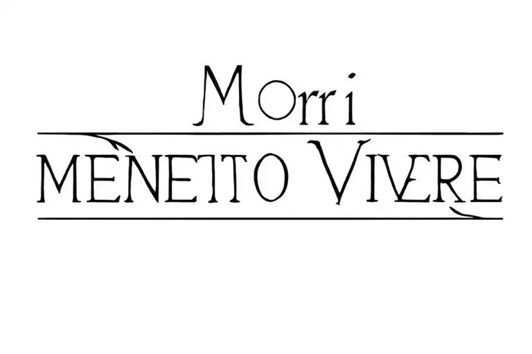 Memento Mori Memento Vivere