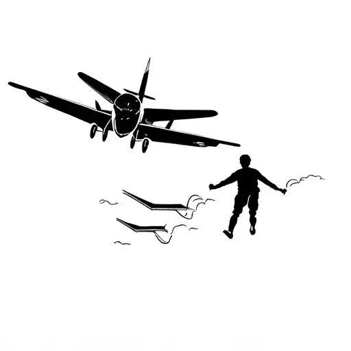 A Boy And His Father Flying A Rc Airplane Together