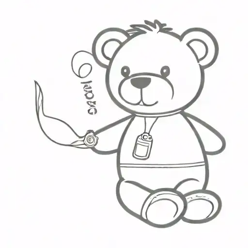 Teddy Bear With Name Tag