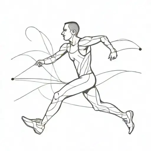 Runner Crossing The Finish Line