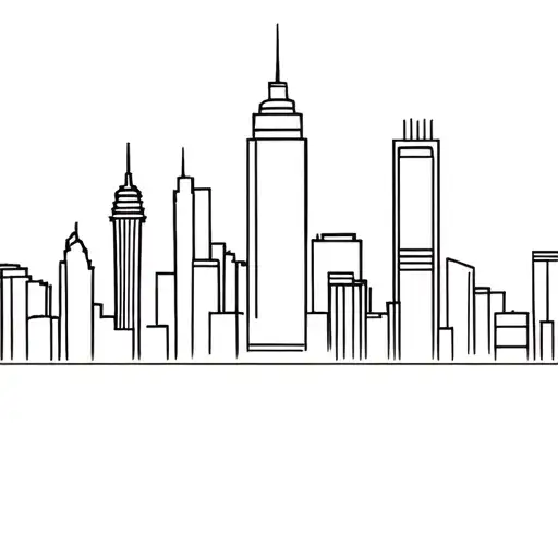 Cleveland City Skyline