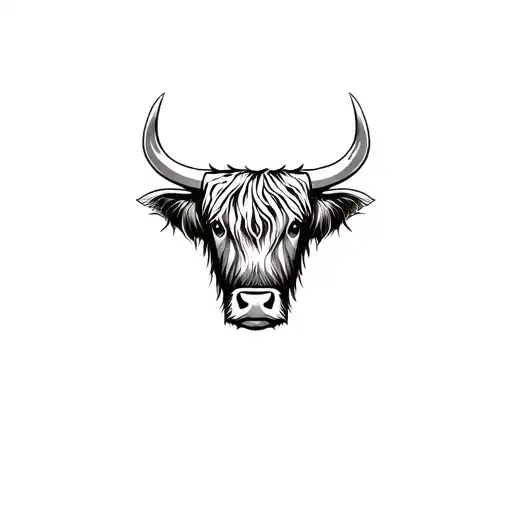 Highland Cow Head