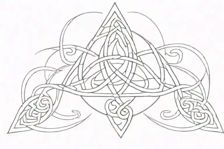 Upside Down Triquetra