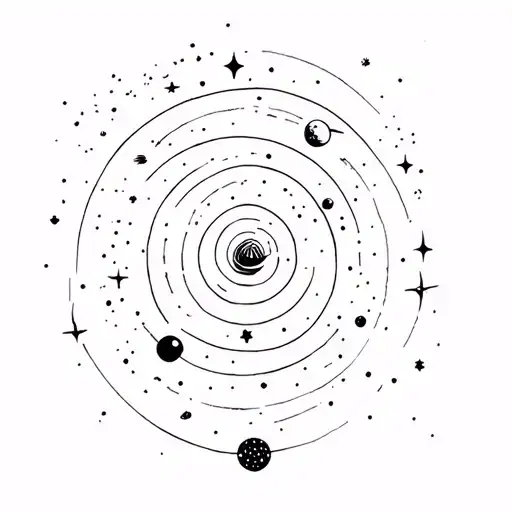 Solar System And Milky Way
