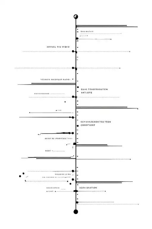 Geometric Timeline Featuring Significant Events