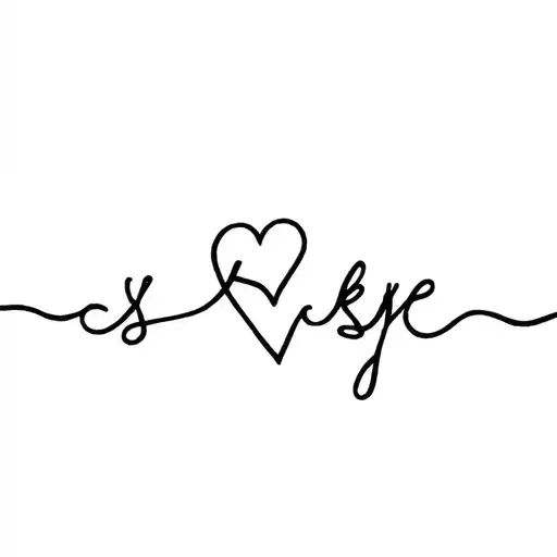 Name Skye With Heart